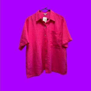 NWT Rails Mackinley shirt size large raspberry